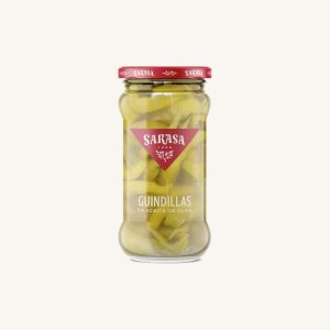 Sarasa Chilli peppers in olive oil (guindillas en aceite de oliva), from Navarra, small jar 130g drained